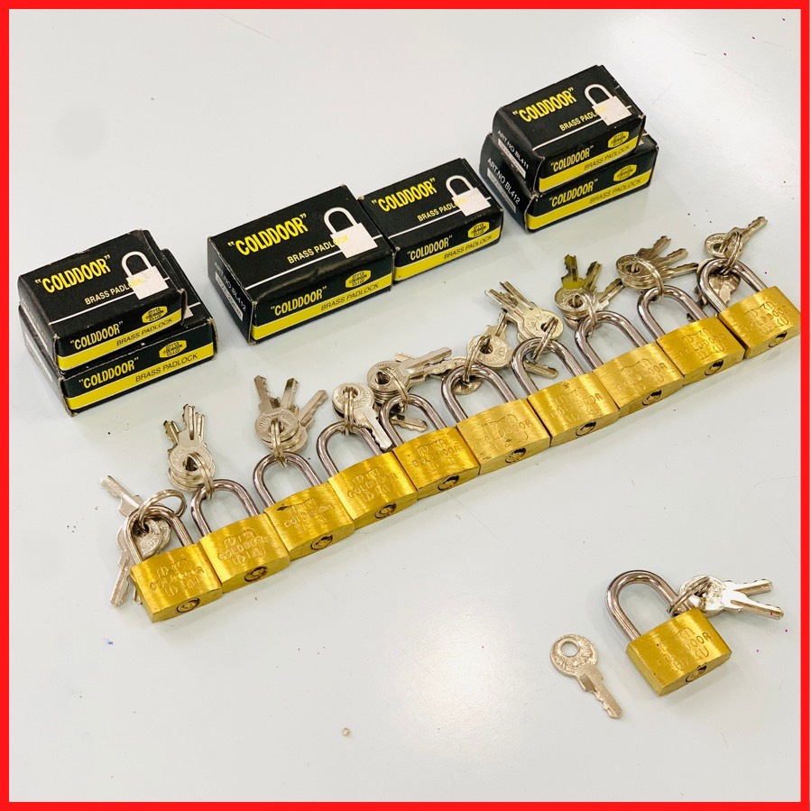 ổ khóa vali 2P và 2,5P⚡FREE SHIP⚡gang mạ đồngcó 3 chìa khóa-Vòng ổ khóa bằng kim loại ( thép không rỉ ) - siêu chắc chắn