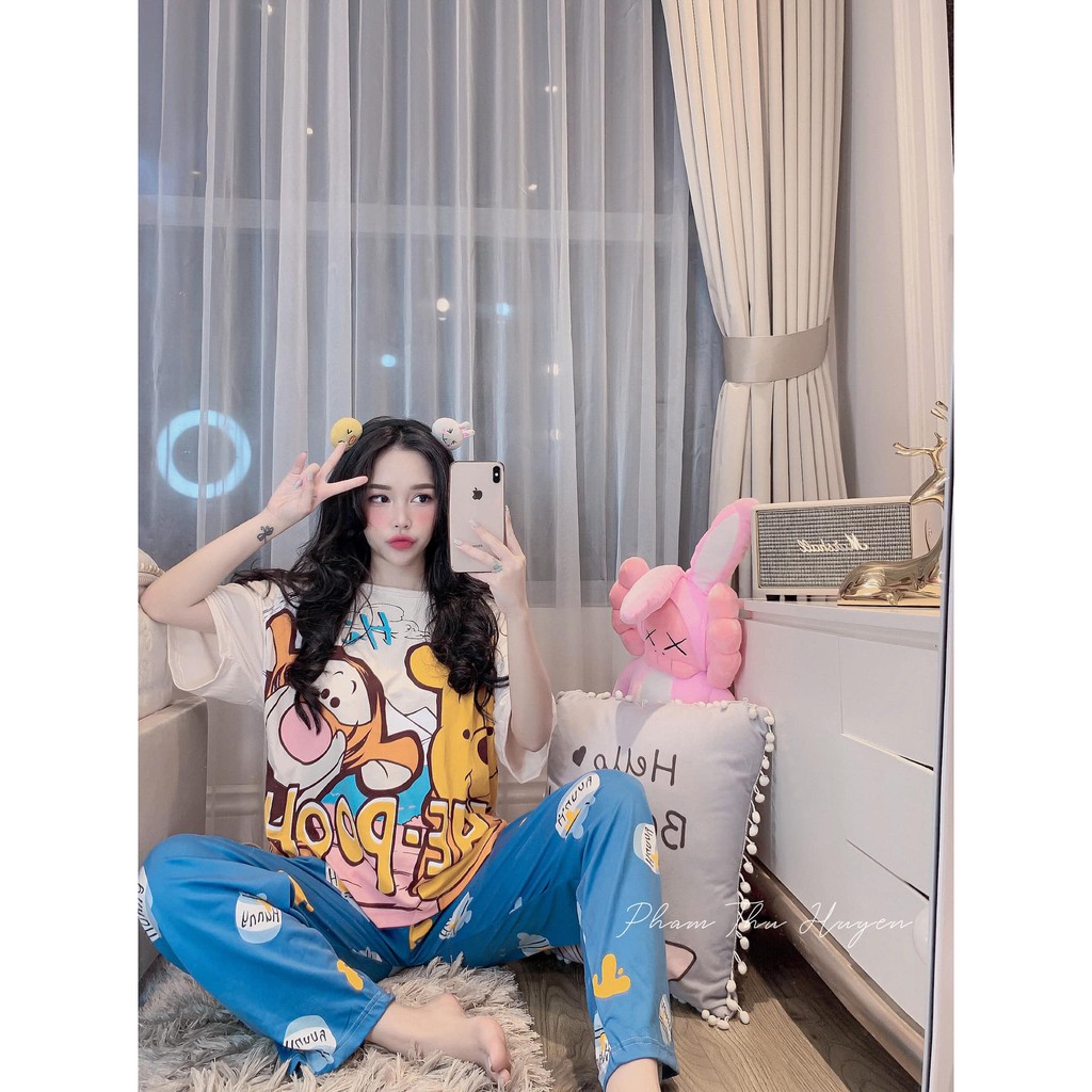 Đồ Bộ Pijama - Bộ ngủ hoạ tiết Cao cấp [FREE SHIP] [Ảnh thật+Video] | BigBuy360 - bigbuy360.vn