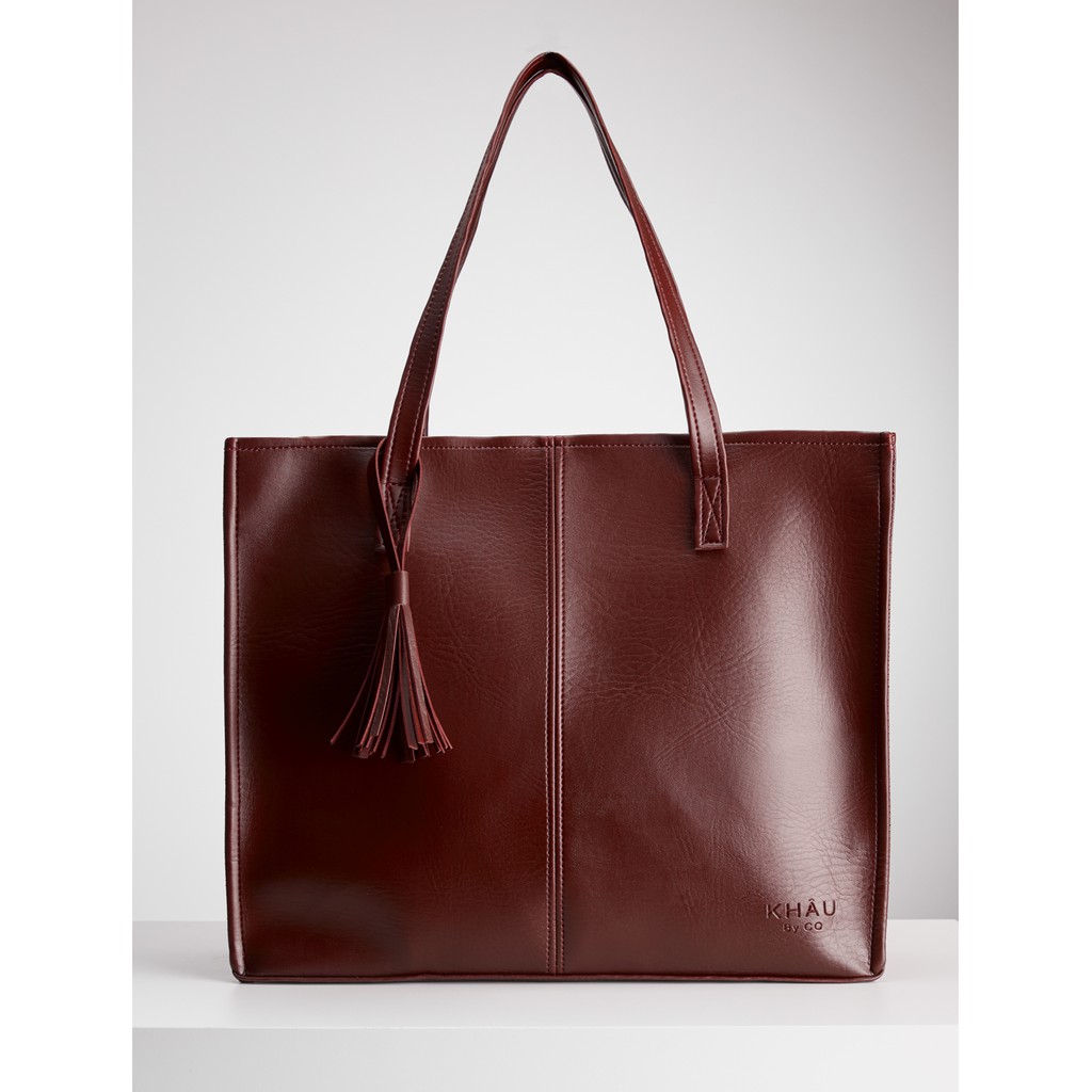 Túi tote da KHÂU BY CQ đeo chéo Bali (Size lớn) đựng vừa A4, Laptop