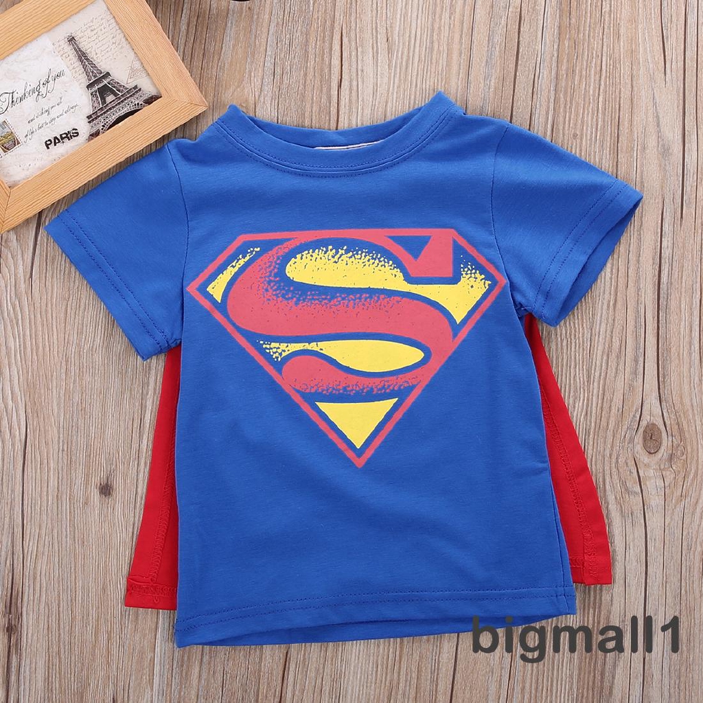 Áo Thun Ngắn Tay Hóa Trang Hoạt Hình Cho Bé Trai