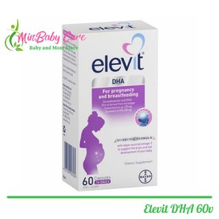 [ DATE 2022 ] Elevit DHA - Viên uống bổ sung Elevit DHA For Pregnancy and Breastfeeding của Úc 60 viên