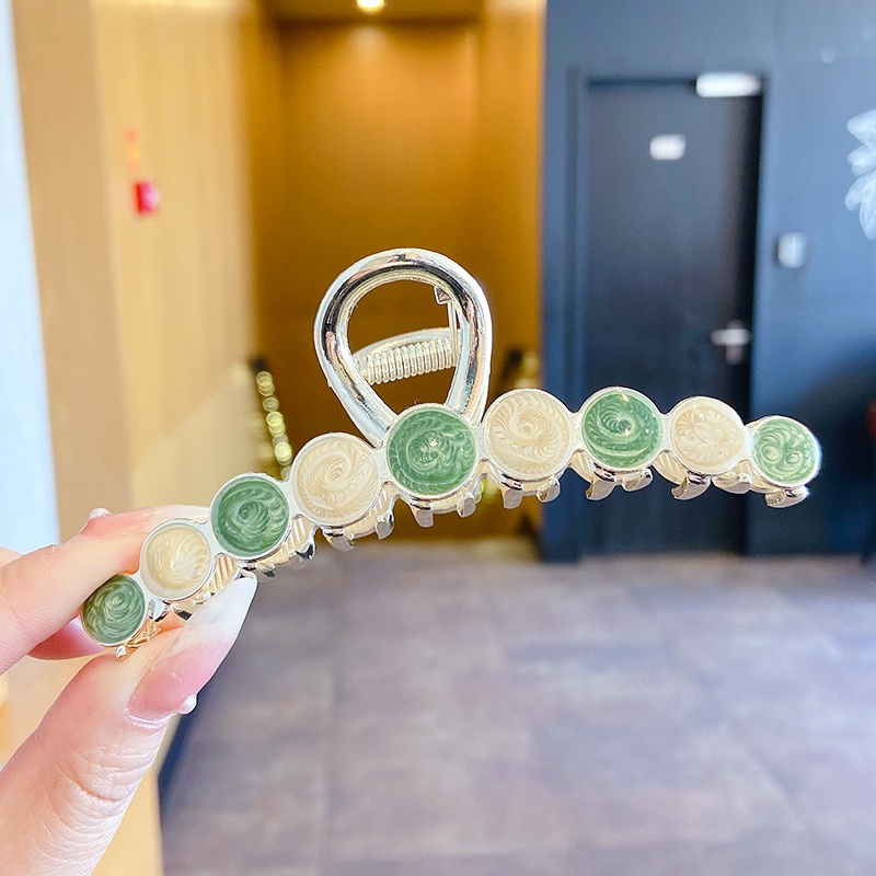 Kẹp tóc hình vây cá mập đính pha lê phong cách Hàn Quốc