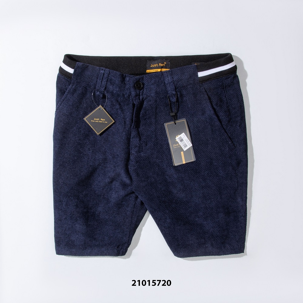 Quần Shorts Just Men Kaki phối Nhung thanh lịch và nam tính