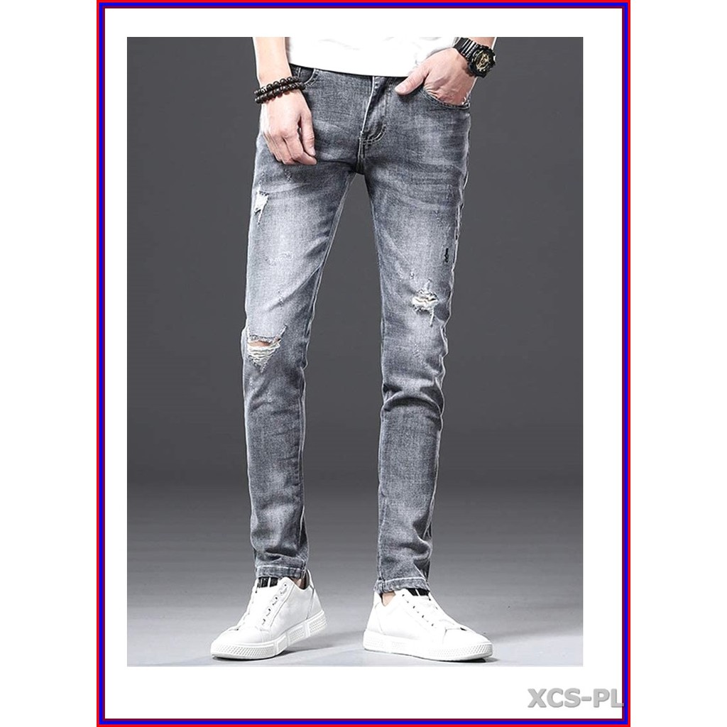 Quần jean nam rách siêu đẹp cao cấp xám ms 4016 không xù lông, không ra màu, chất giãn tốt 4016-Ủ.31