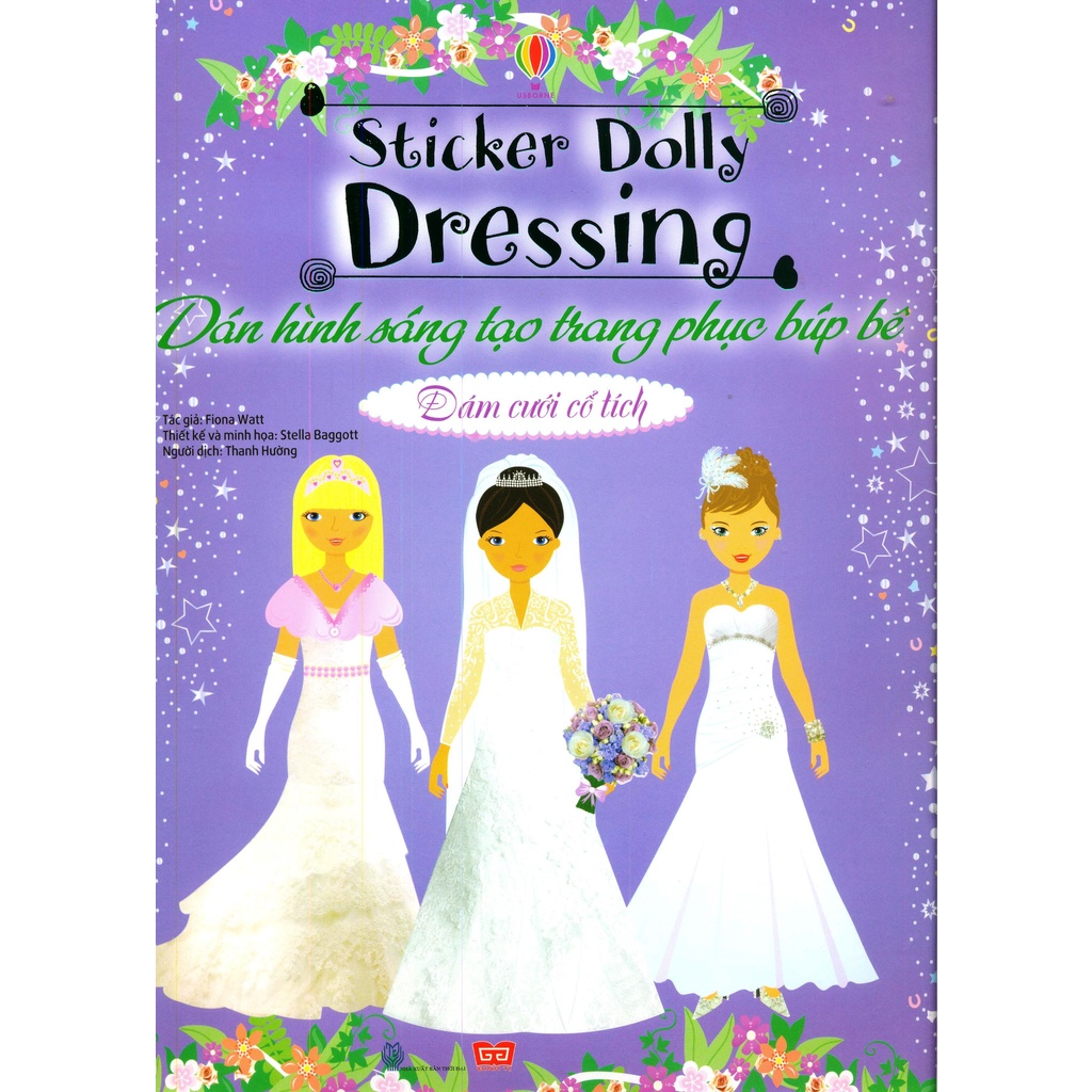 Sách Dán Hình Sáng Tạo Trang Phục Búp Bê - Đám Cưới Cổ Tích
