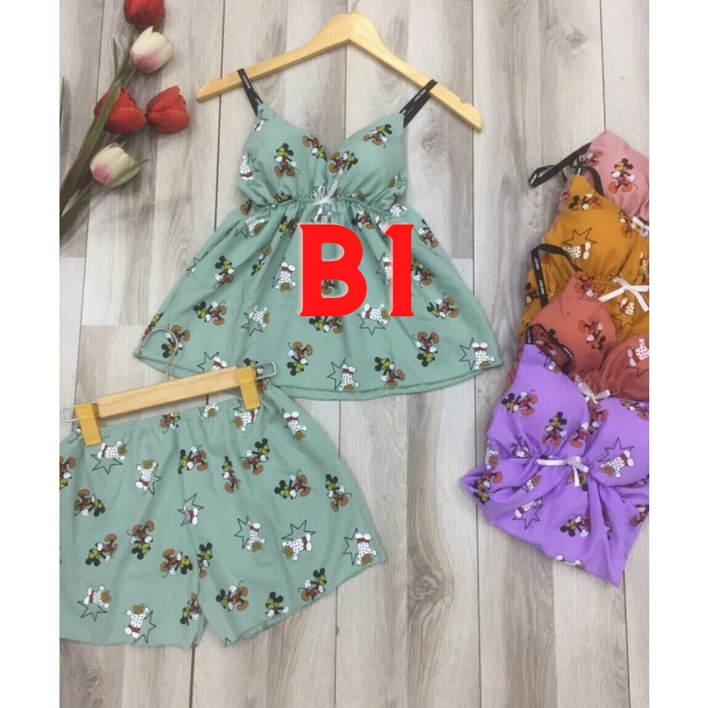 Bộ pijama tay ngắn quần dài trẻ trung chất mát - TONGKHO789 | BigBuy360 - bigbuy360.vn