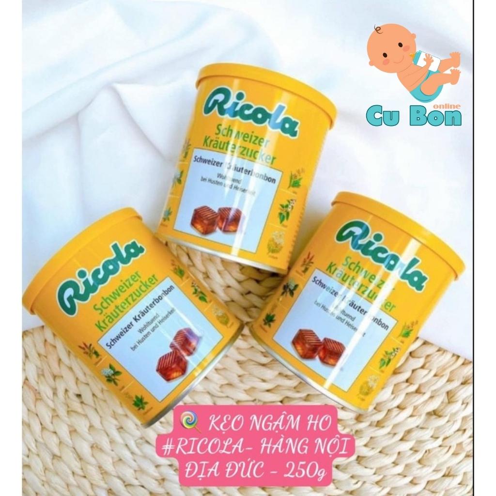 Viên Kẹo ngậm ho Ricola thảo dược giúp ngăn ngừa ho và làm dịu cơn đau khàn giọng của Đức hộp 250g