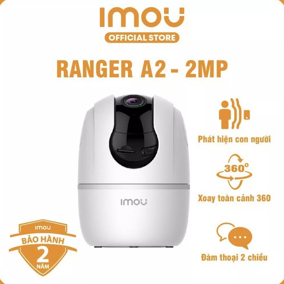 Camera IP WIFI XOAY 360 2M IMOU Ranger2 A42 A42P - A22EP Trong Nhà Còi Hú Báo Động, chính hãng, bảo hành 2 năm