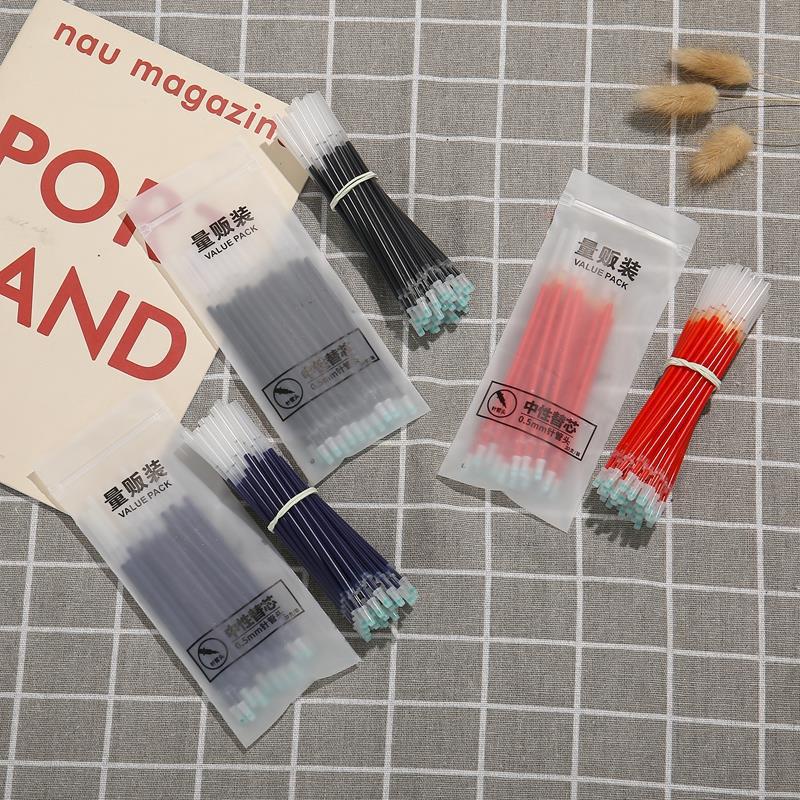 Set 20 Ruột Bút Bi Ngòi 0.5MM Màu Xanh/Đỏ/Đỏ/Xanh Dương