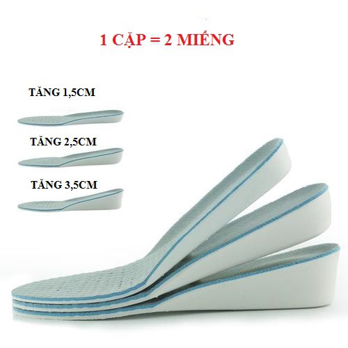 Lót giày tăng chiều cao nam nữ chất liệu cao cấp - lót giày tăng chiều cao giá sỉ  – PK28