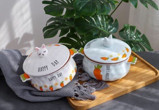 BÁT SỨ HÌNH NỒI 2 QUAI CÓ NẮP