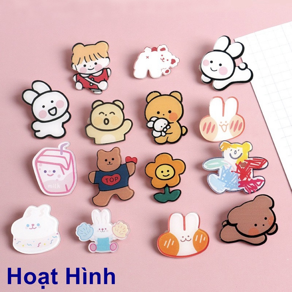 Pin cài áo, ghim cài túi siêu dễ thương, tiện dụng.