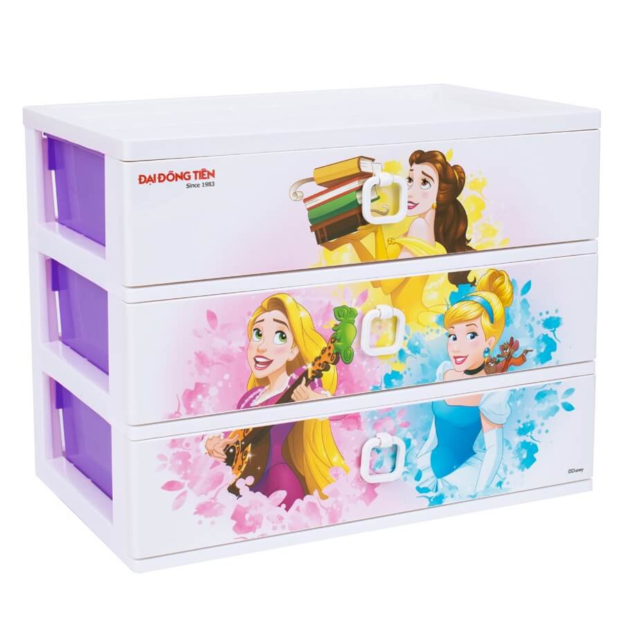 TỦ NHỰA MIO-S DP 3 NGĂN BỘ SƯU TẬP CÔNG CHÚA DISNEY ĐẠI ĐỒNG TIẾN
