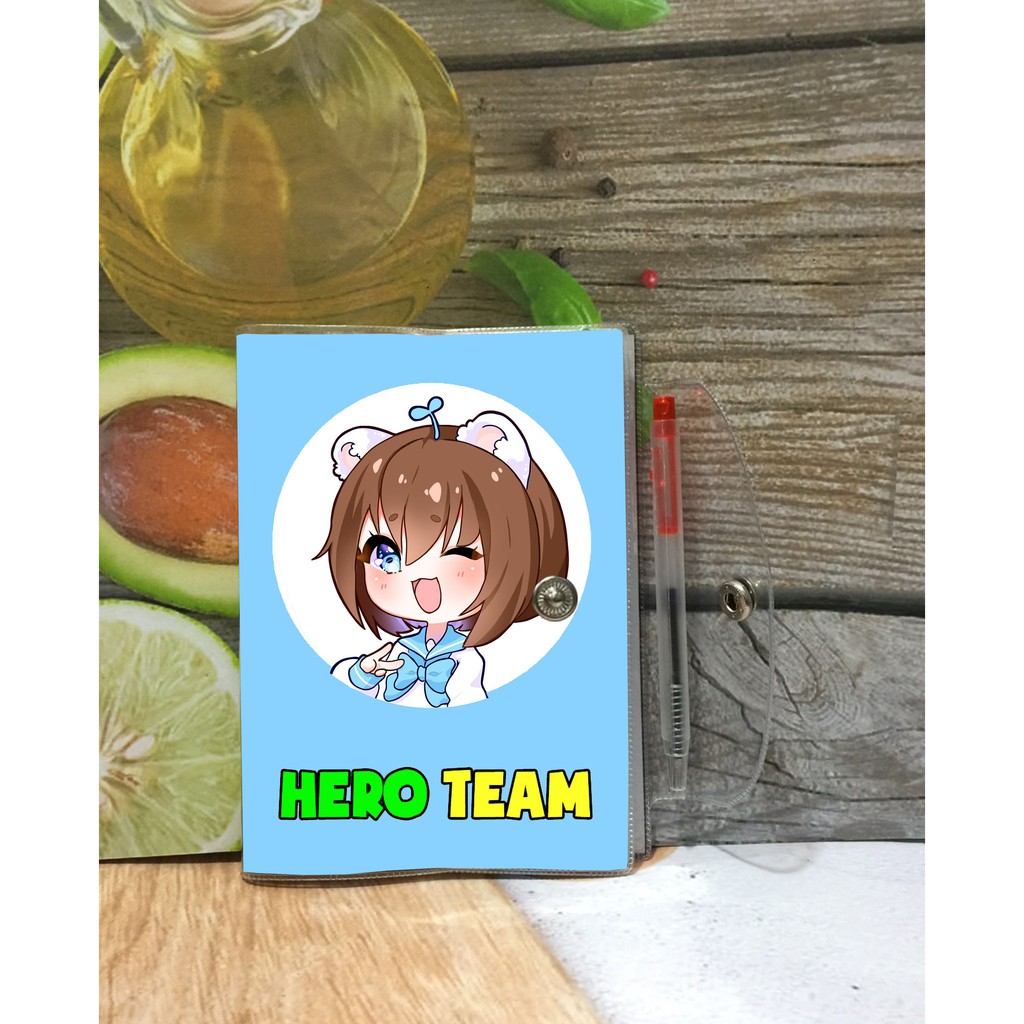 Sổ in hình hero team các thành viên