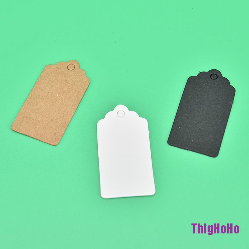 Set 100 thẻ giấy kraft trang trí quà tặng