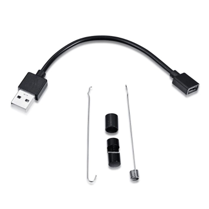 Camera nội soi cầm tay cho Android giá rẻ đường kính 5.5mm chiều dài 1M chống nước IP67 M723 - Cổng Micro USB và USB