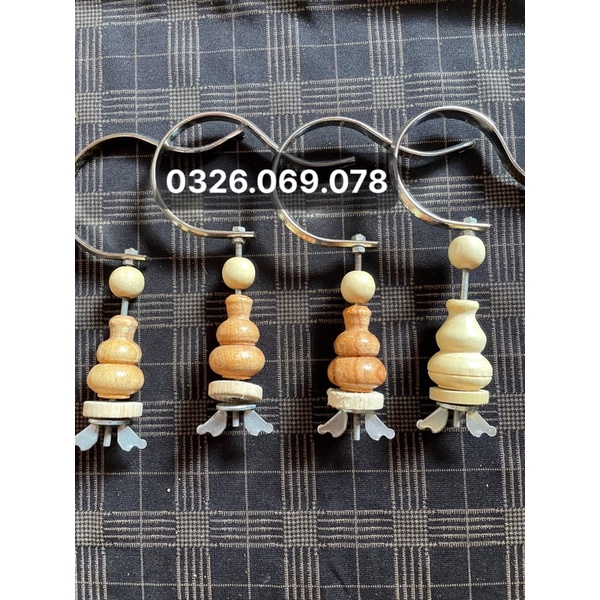Móc lồng khuyên yến mào choè mi kèm nậm gỗ