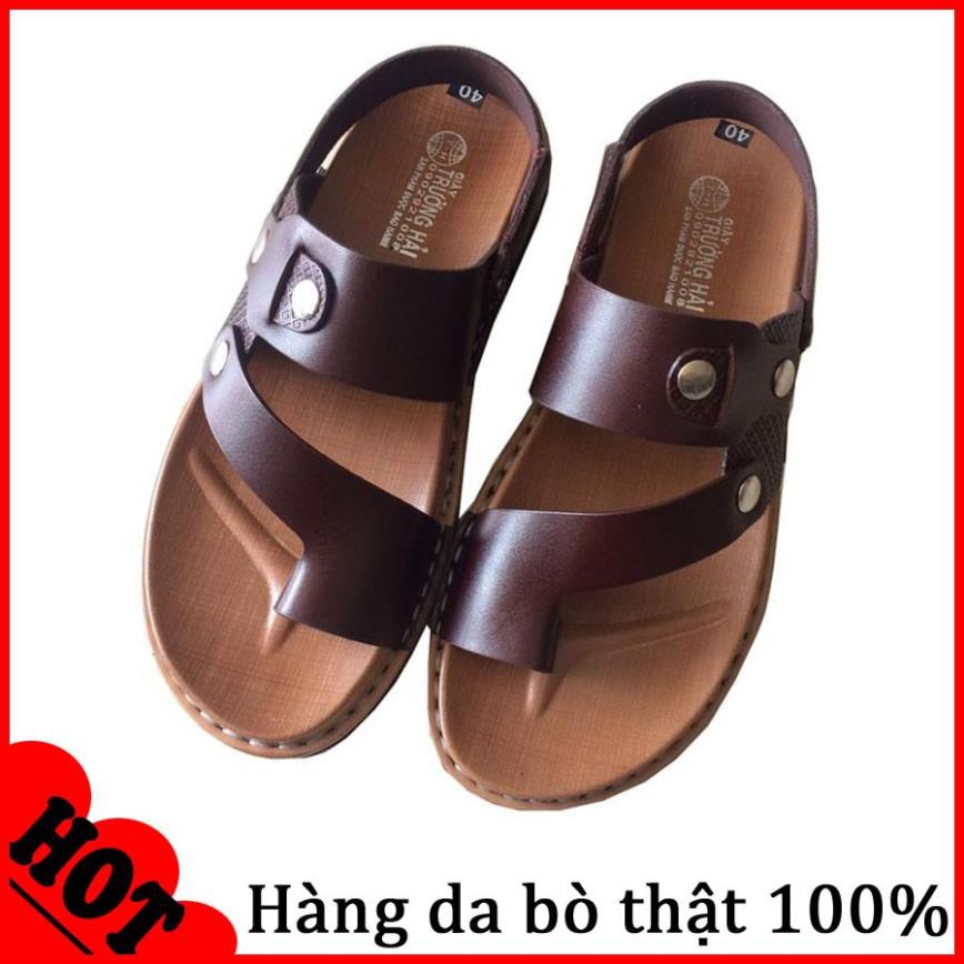 Tết Rẻ Quá Trời  Dép sandal xỏ ngón nam da bò cao cấp TH SD240 [ CHON NHANH ] new . 😷 H6 > .. new ⚡ ; * 2021 ¹ NEW hot *