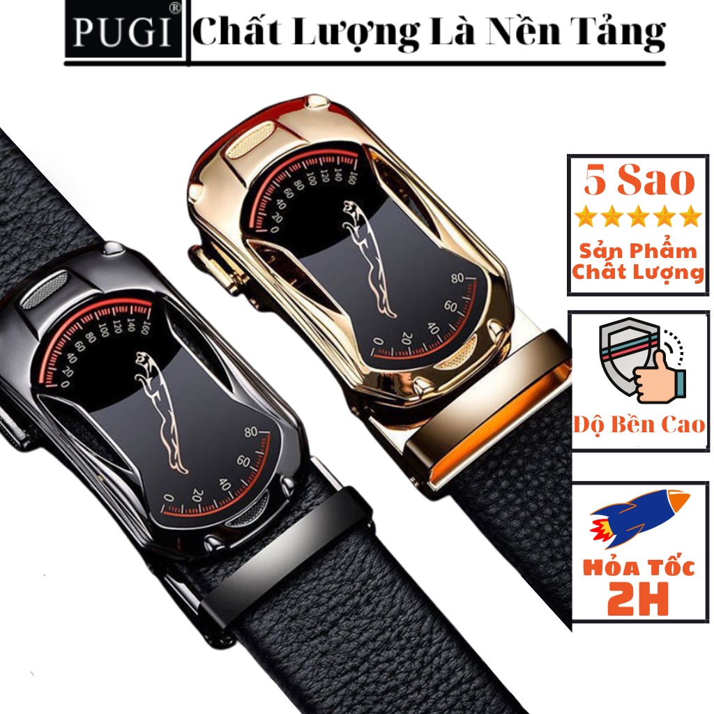 [ HOÀN XU 10% Đơn 0 Đồng ] Thắt lưng nam da chống nước,dây nịt nam khóa chống gỉ độ bền cao thời trang PUGI - R23