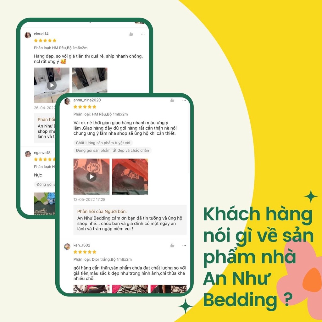 Bộ vỏ chăn ga gối thương hiệu cotton poly, drap giường 4 món poly An Như Bedding