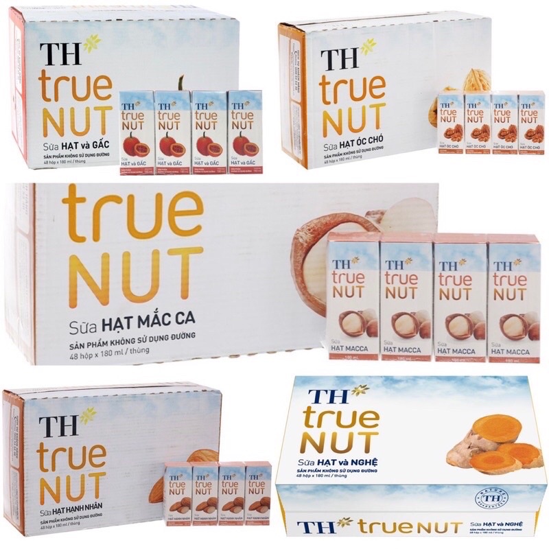 TH True Nut 180ml (Macca,óc chó,gấc,hạnh nhân)