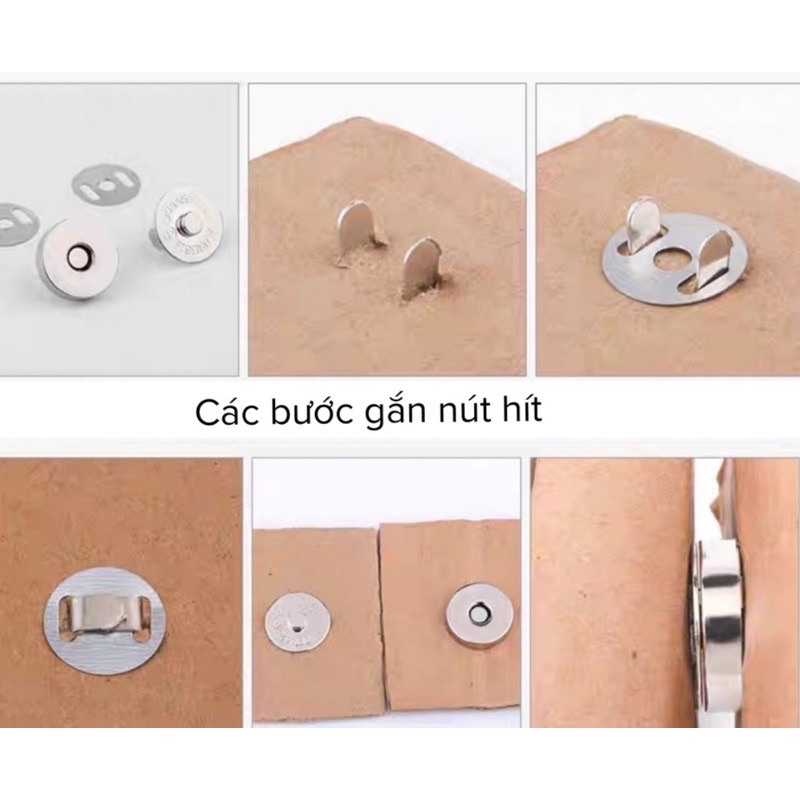 Nút hít nam châm dạng cài 18mm