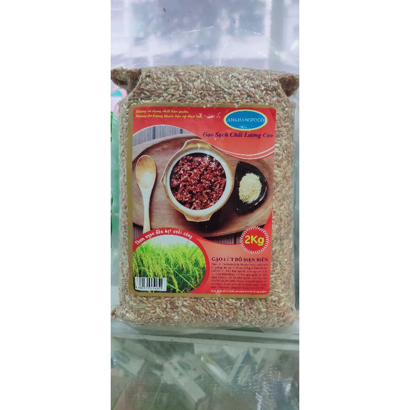 Gạo lứt Đỏ Điện Biên 2kg,gạo lứt Tím 2kg