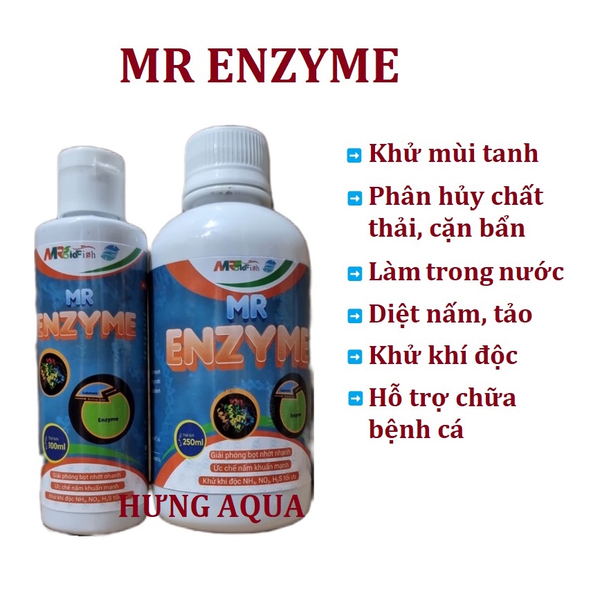 MrBio, Mr Enzyme chuyên xử lý nước và các vấn đề cho hồ cá, thủy sinh: khử tanh, khử bọt nhớt, diệt tảo nấm hiệu quả