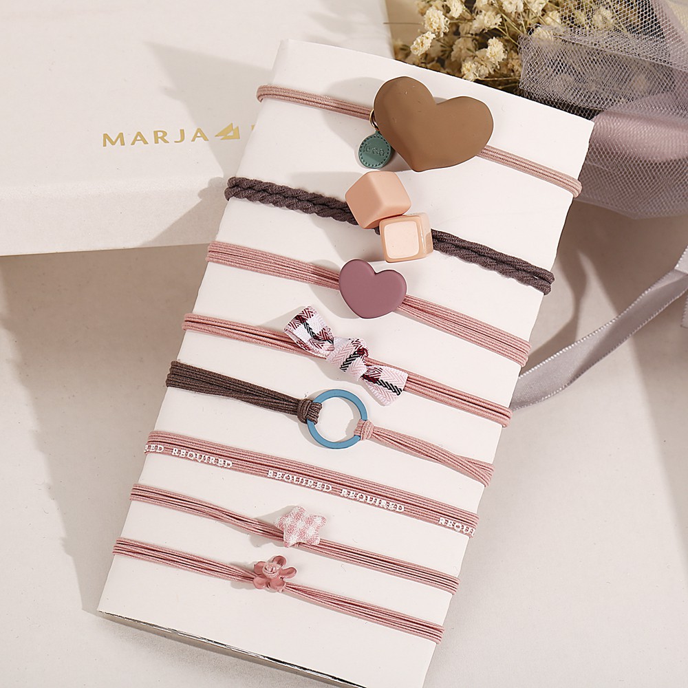 Set 1000/100/30 dây thun buộc tóc nhiều kiểu thời trang dễ thương