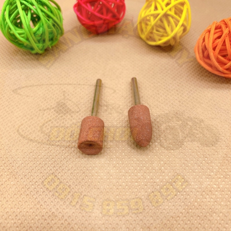 Mũi đá mài hình trụ nhọn trục 3mm, đầu mài 10mm - Phụ kiện máy khoan cầm tay