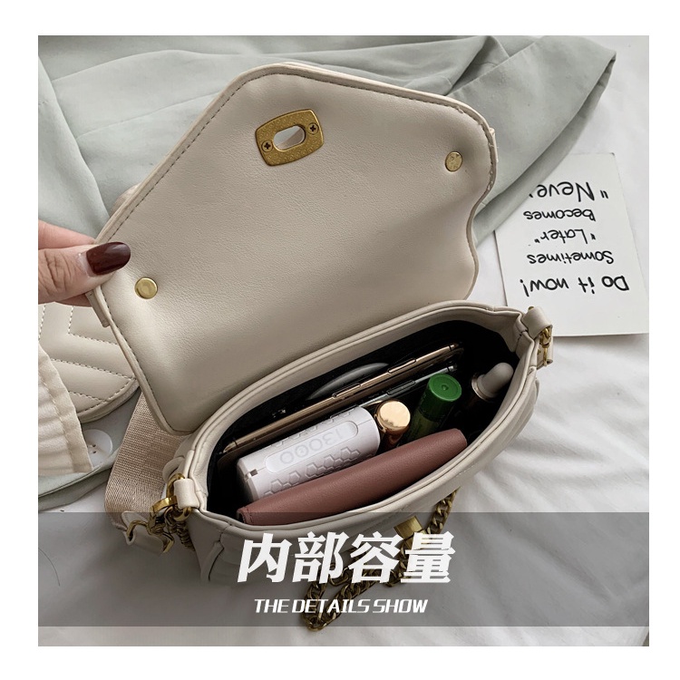 Túi đeo chéo IELGY với dây đeo kiểu mắc xích thời trang cho nữ