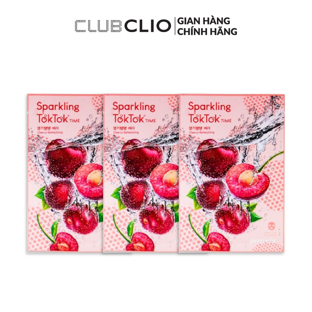 [Qùa Tặng] Bộ 3 Mặt Nạ Giấy PERIPERA SPARKLING TOKTOK TIME MASK SHEET 18g*3