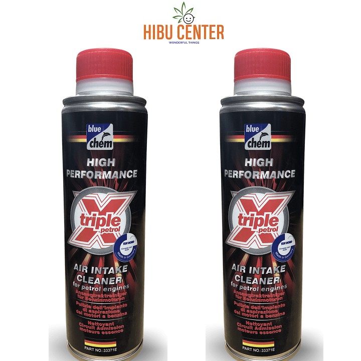 Vệ Sinh Hệ Thống Khí Nạp Đốt Xả Máy Xăng BLUECHEM Triple X For Petro 300ml