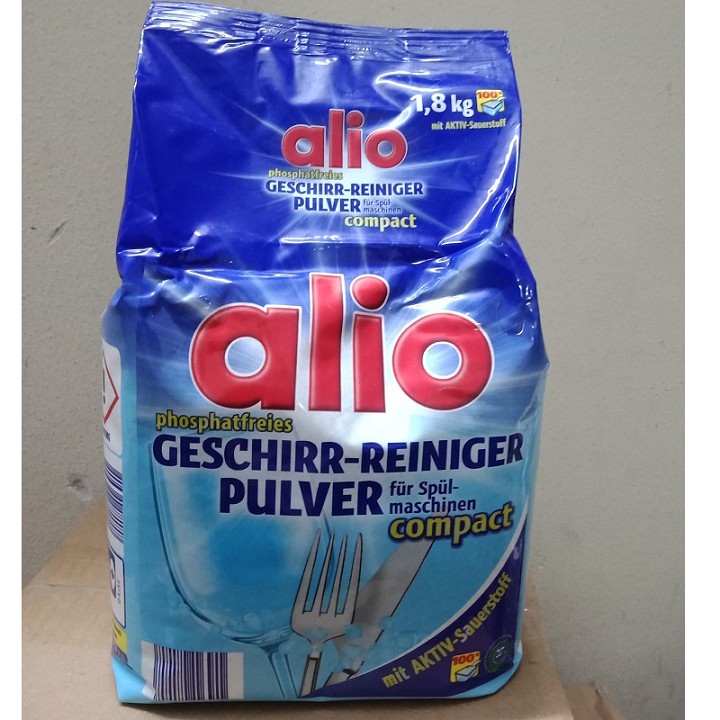 Bột rửa bát Alio túi 1,8 kg dùng cho máy ( hàng nội địa Đức )