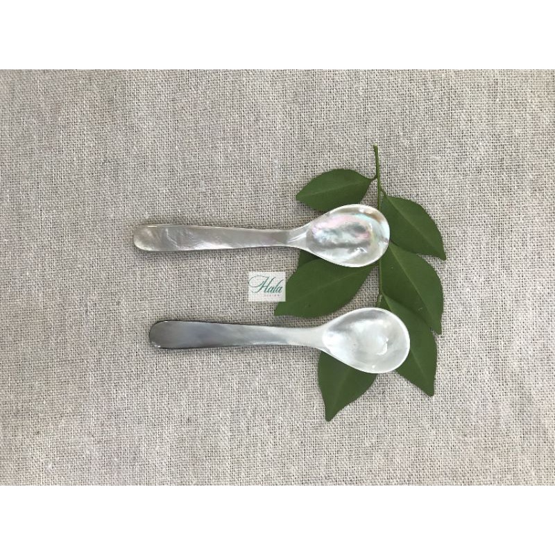 1 Chiếc Thìa vỏ trai Tahiti xà cừ đen ánh xanh ,Thìa ăn caviar, Thìa cao cấp xuất khẩu, Thìa xà cừ , Thìa cao cấp