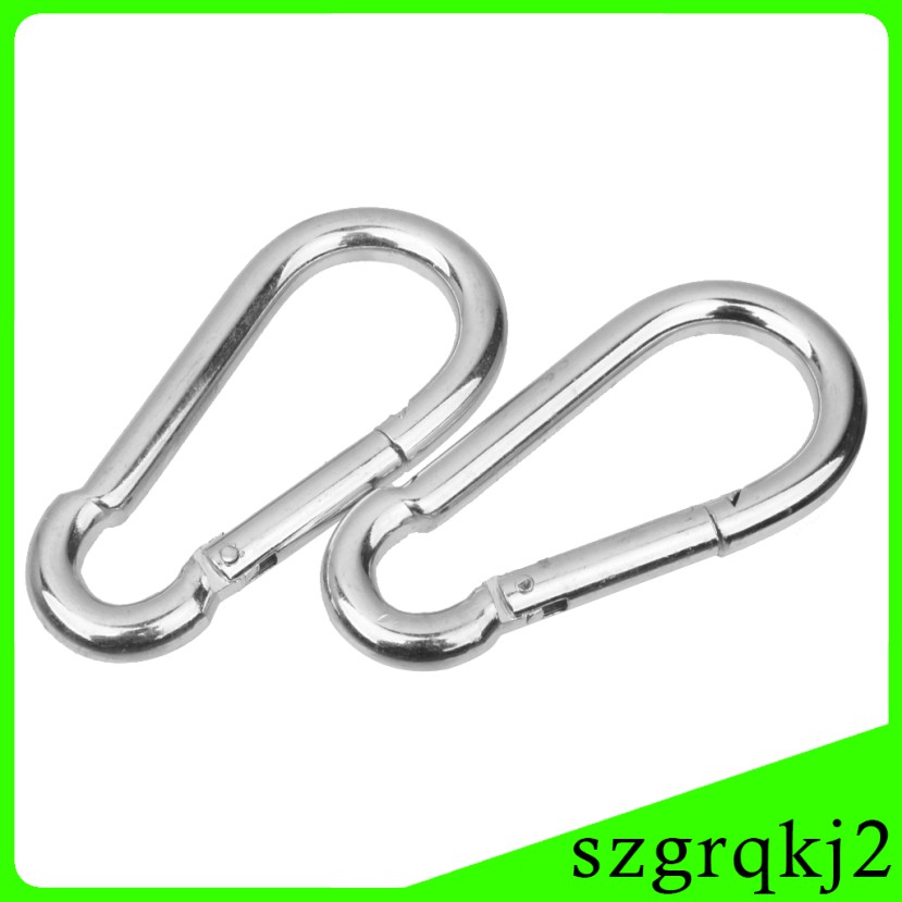 2pc Hardware Spring Clip Snap Hooks Swing Chair Connector Playground Trapeze