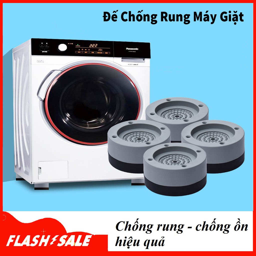 Set 4 chân đệm cao su chống rung - chống ồn hiệu quả cho máy giặt, bàn ghế