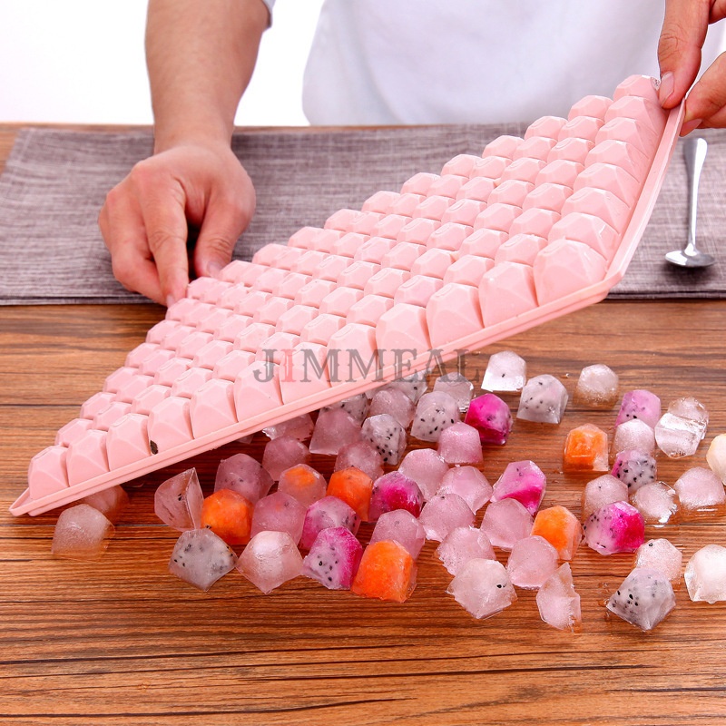 Khay Làm Đá Viên Kim Cương 96 Viên, Khay Đựng Đá Tủ Lạnh Làm Thạch, Rau Câu Tiện Dụng