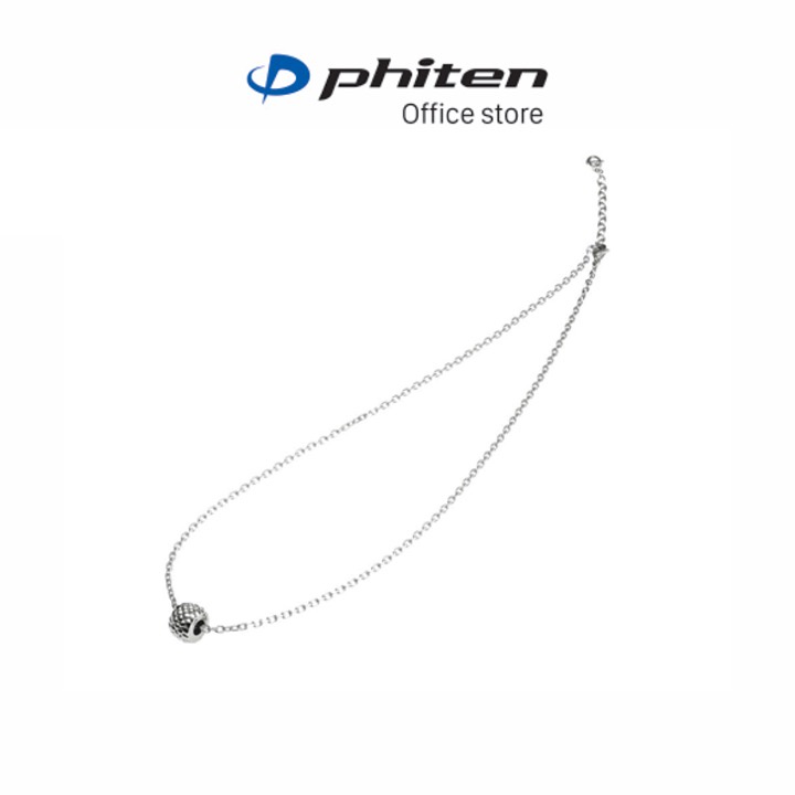 Vòng cổ Phiten stainless chain pine charm 45+5cm