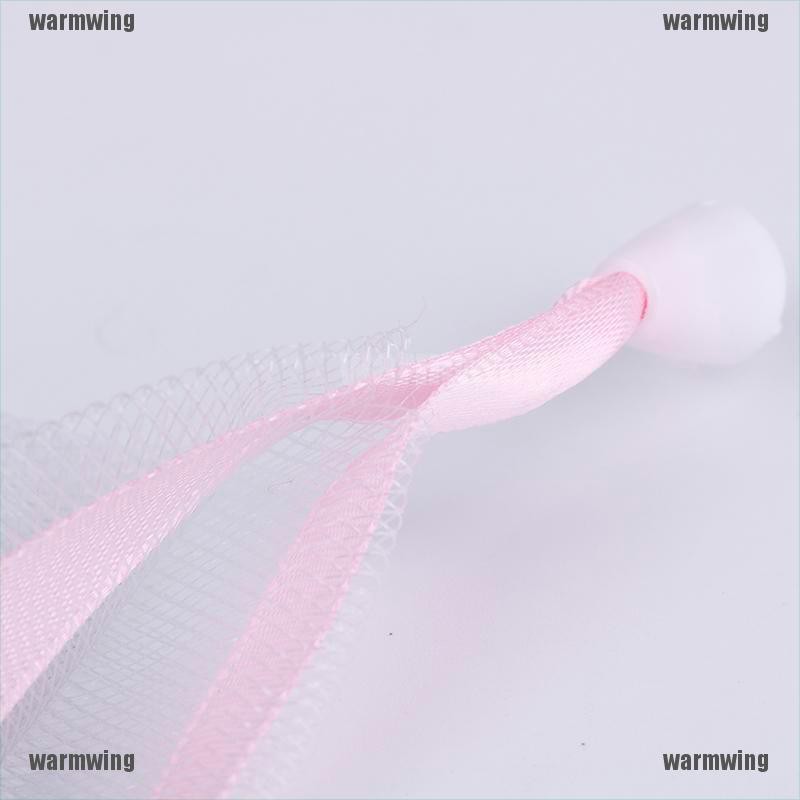 [WMW] Túi Lưới Đựng Xà Phòng Tẩy Tế Bào Chết Cỡ Nhỏ Bằng Nylon Có Dây Rút