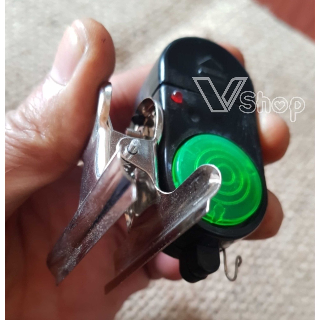 Chuông báo cá, câu cá, dùng pin. Hú còi, nháy đèn. Chuông điện câu cá, dùng cho cần câu máy .vmt.