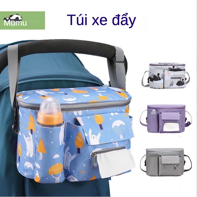 Túi xách bỉm sữa giữ nhiệt đa năng chống nước bảo quản sữa treo xe đẩy tiện lợi cho mẹ và bé