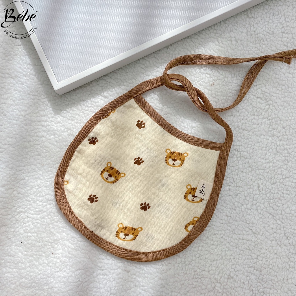 Yếm Xô Cho Bé/Yếm Xô Buộc Dây 2 Lớp Bé Bé Mềm Mại Cho Bé Sơ Sinh