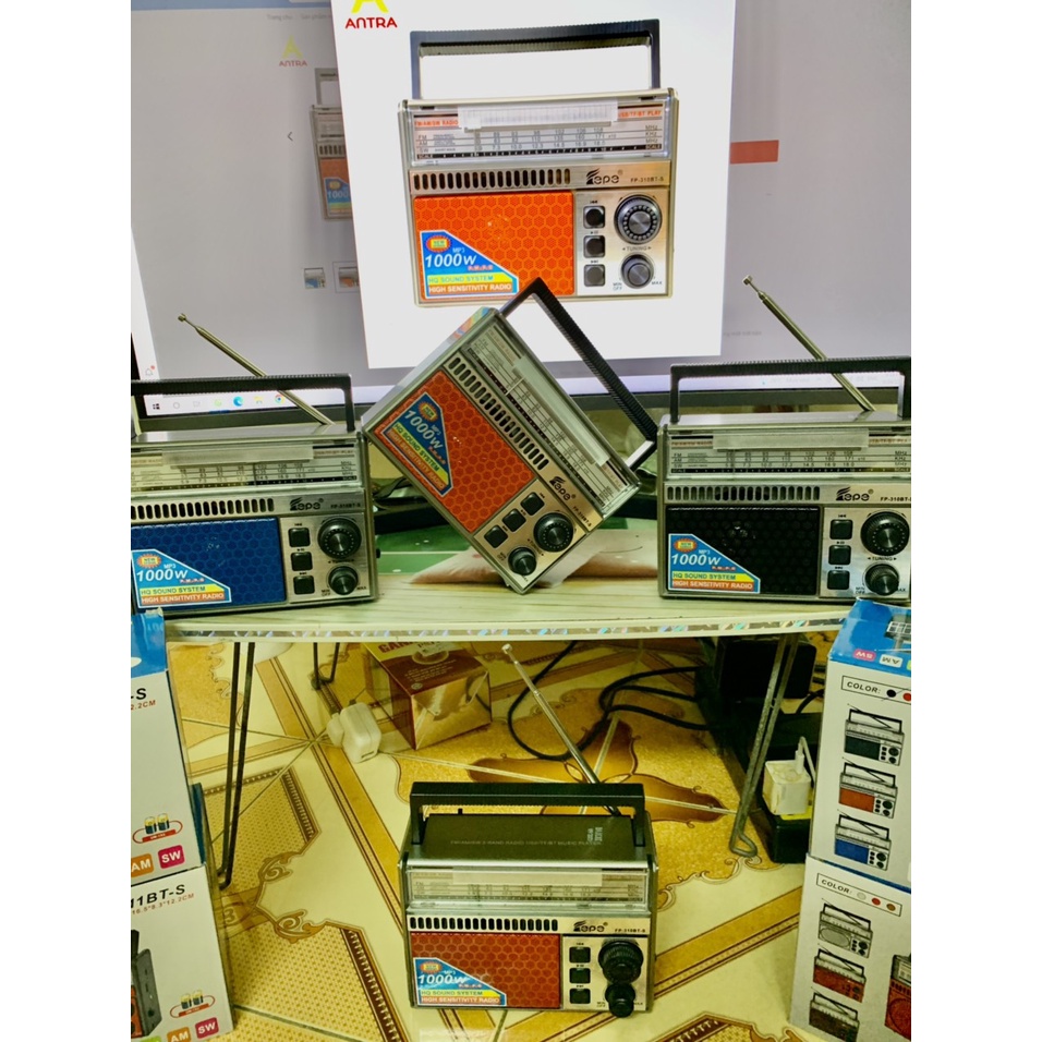 ĐÀI RADIO-310BT Jaban Đài Năng Lượng Mặt Trời mẫu mới nhất nhật bản-hàng chính hãng