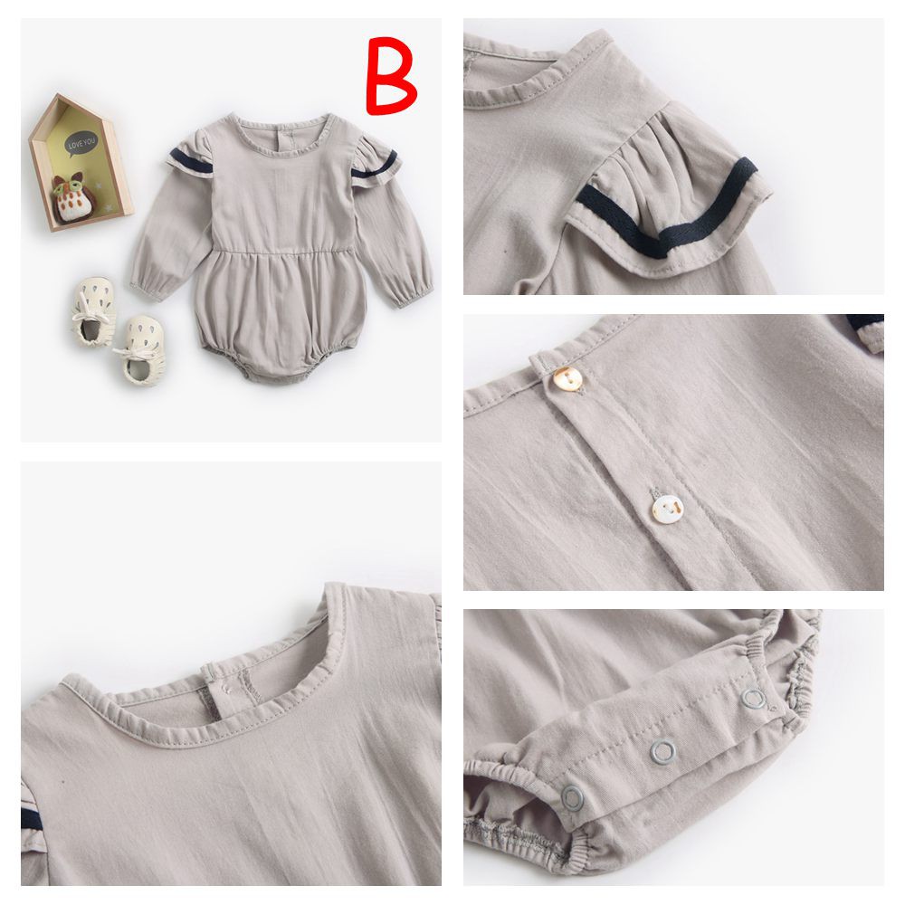 Áo Liền Thân Sanlutoz Bằng Cotton Kiểu Dáng Đơn Giản Cho Bé Gái