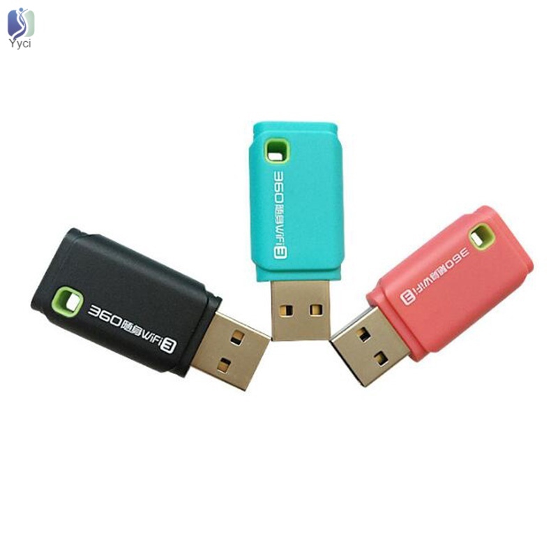 Yy Mini Usb Router Original 360 WiFi 3 Wireless Wifi Repeater Share PC Hotspot @VN