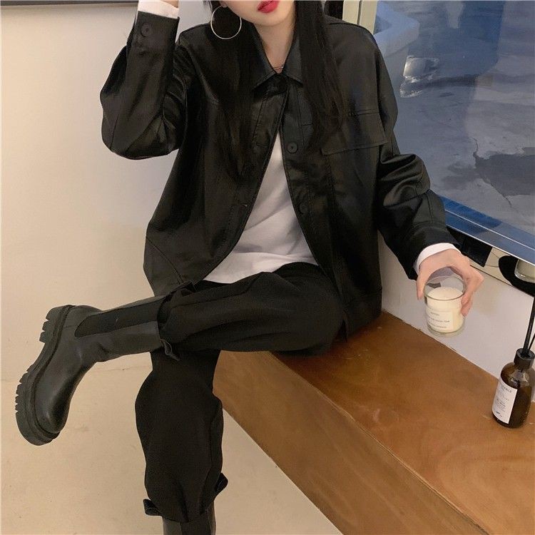 [ORDER] AK20_ÁO JACKET DA NỮ ULZZANG CÁ TÍNH | BigBuy360 - bigbuy360.vn