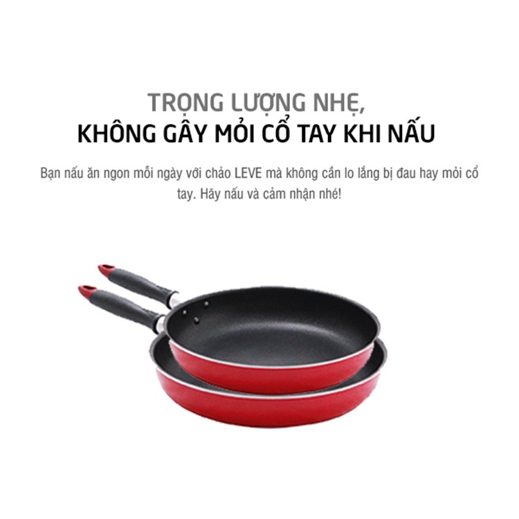 Chảo Nhôm Chống Dính Lock&amp;Lock Cookplus Leve Frying Pan [LLP1243]