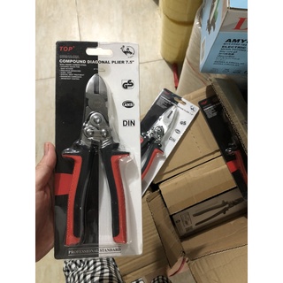 Kìm cắt chéo 7.5'' trợ lực - top