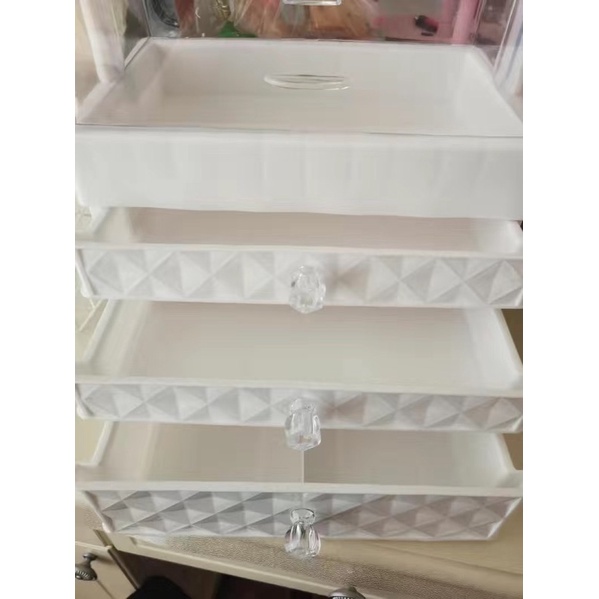 Hộp đựng đồ mỹ phẩm để bàn chống bụi tiện dụng